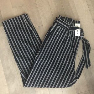 Navy blue and white striped Pacsun trousers